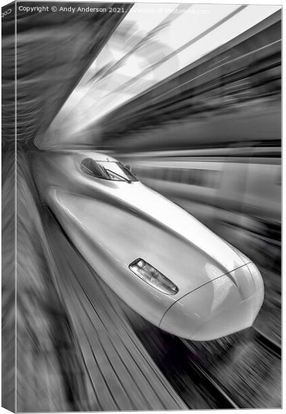 The Bullet Train Canvas Print by Andy Anderson