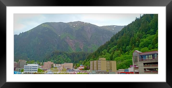Juneau downtown Alaska Framed Mounted Print by Anish Punchayil Sukumaran
