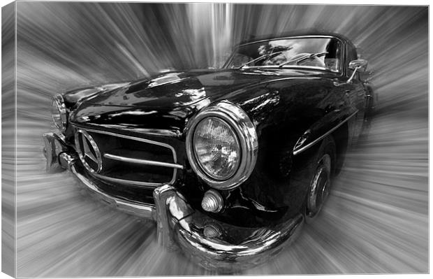 Vintage 2 seater Merc Canvas Print by Nathan Wright