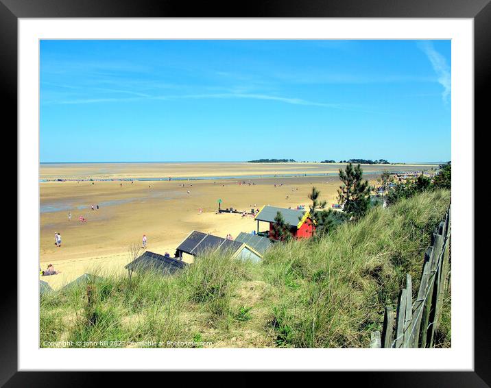 Wells-next-the-sea in Norfolk. Framed Mounted Print by john hill