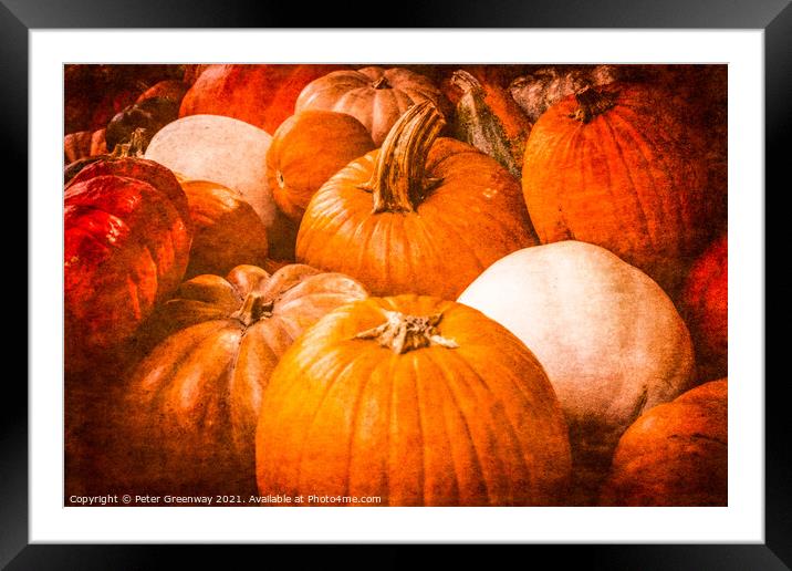 Tennessee Halloween Pumpkin Patch ! Framed Mounted Print by Peter Greenway