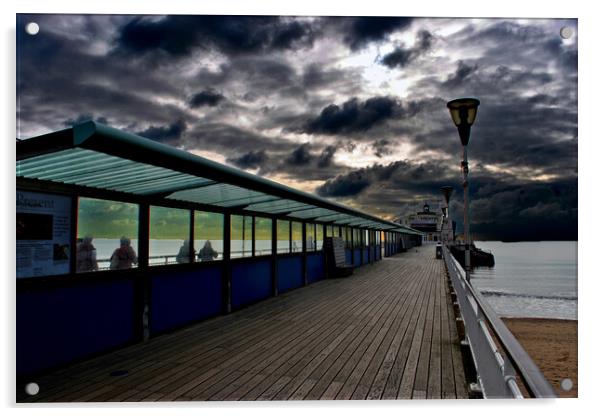 Bournemouth Pier Dorset England Acrylic by Andy Evans Photos