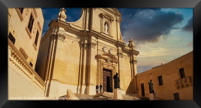 Cathedral of the Assumption in Victoria on Gozo. M Framed Print by Travel and Pixels 