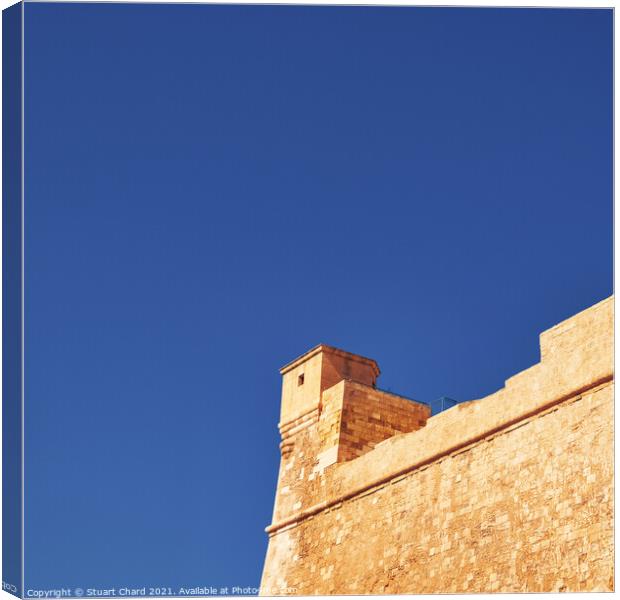 The Gozo Citadel Fortress on the island of Gozo. M Canvas Print by Stuart Chard