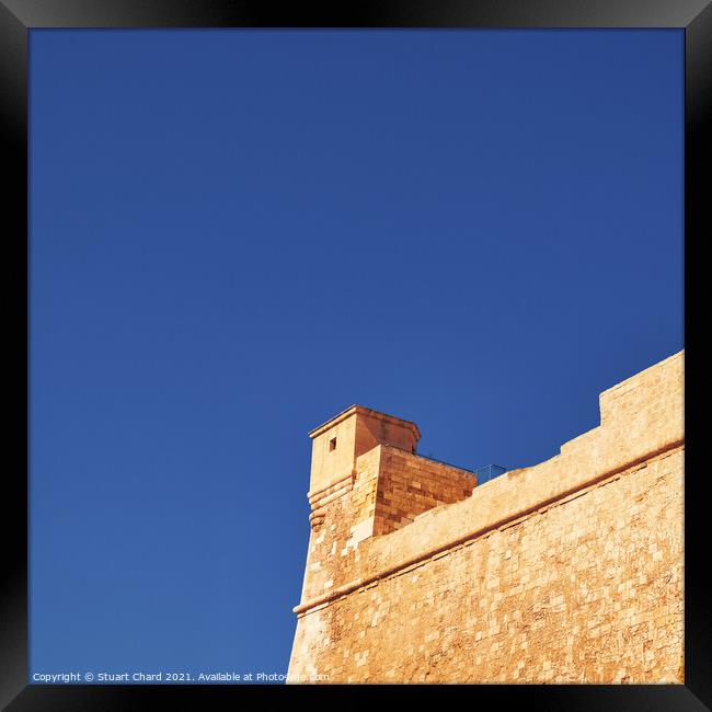 The Gozo Citadel Fortress on the island of Gozo. M Framed Print by Stuart Chard