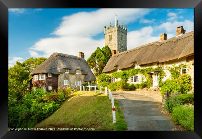 Godshill, Isle of Wight Framed Print by Justin Foulkes