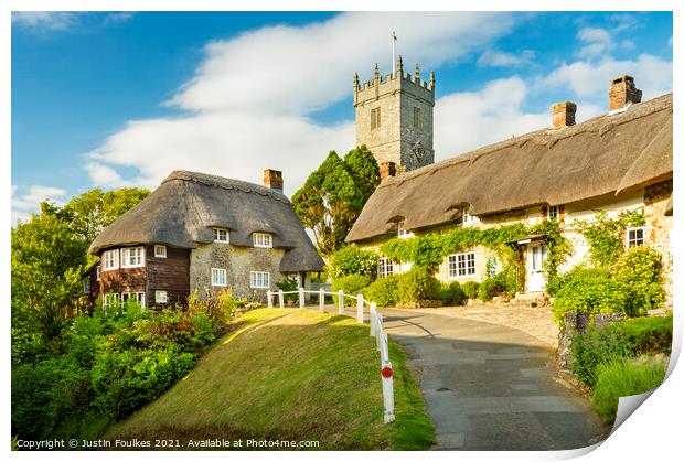 Godshill, Isle of Wight Print by Justin Foulkes
