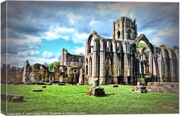 Abbey ruins Canvas Print by Colin Chipp
