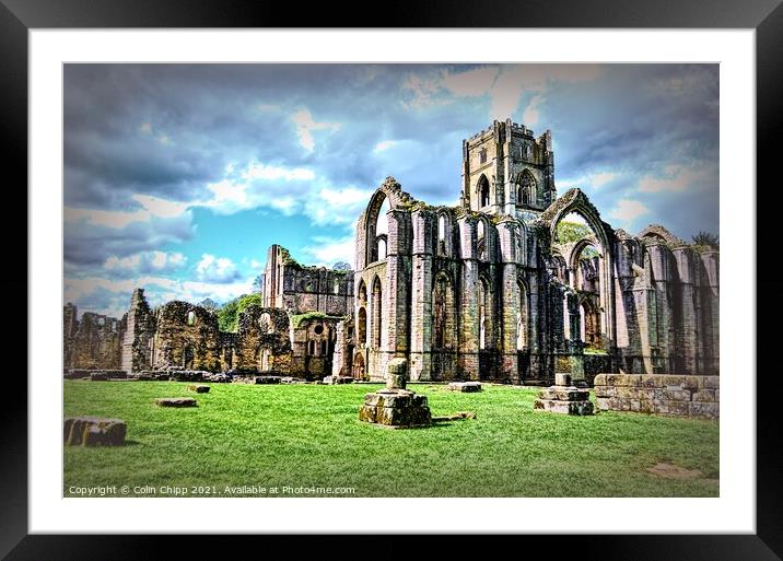 Abbey ruins Framed Mounted Print by Colin Chipp
