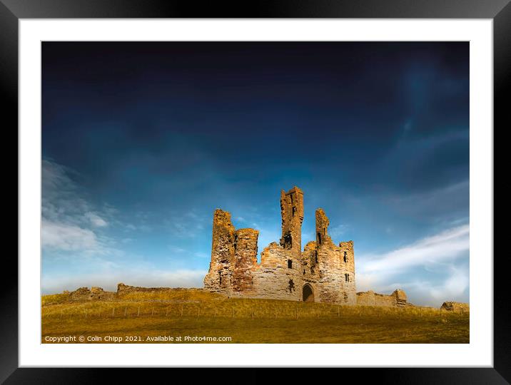 Ancient Dunstanburgh Framed Mounted Print by Colin Chipp