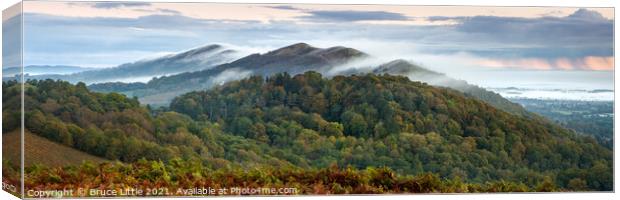 Malvern Hills Panorama Canvas Print by Bruce Little