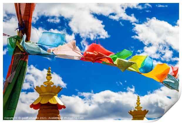 Himalayan Sky Print by geoff shoults