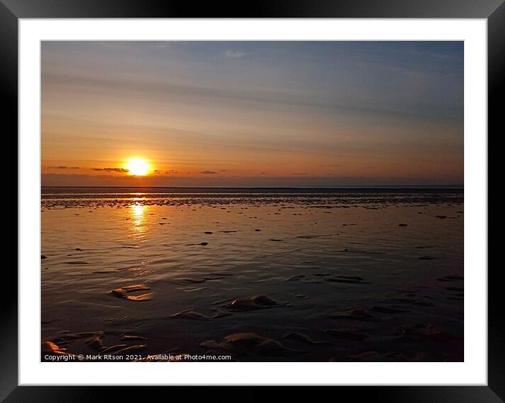 Winter Sunset Framed Mounted Print by Mark Ritson