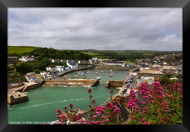 Porthleven, Harbour, Cornwall Framed Print by Brian Pierce