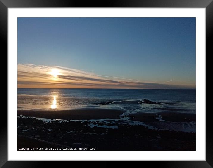 Solway Firth Framed Mounted Print by Mark Ritson