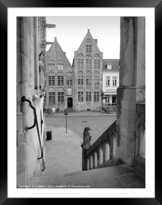 View from Damme Town Hall, Flanders, Belgium Framed Mounted Print by Imladris 
