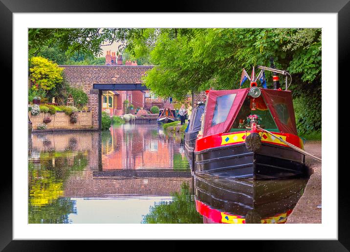 Canal life Framed Mounted Print by Kevin Elias