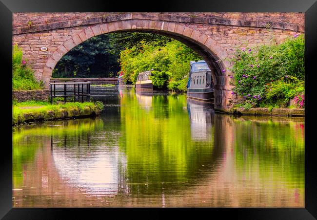 Canal reflections Framed Print by Kevin Elias