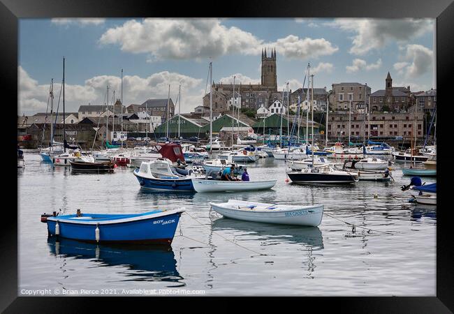 Penzance Harbour Framed Print by Brian Pierce