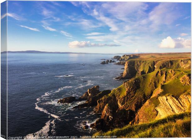 Dramatic coastline of the Isle of Islay Canvas Print by EMMA DANCE PHOTOGRAPHY