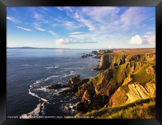 Dramatic coastline of the Isle of Islay Framed Print by EMMA DANCE PHOTOGRAPHY