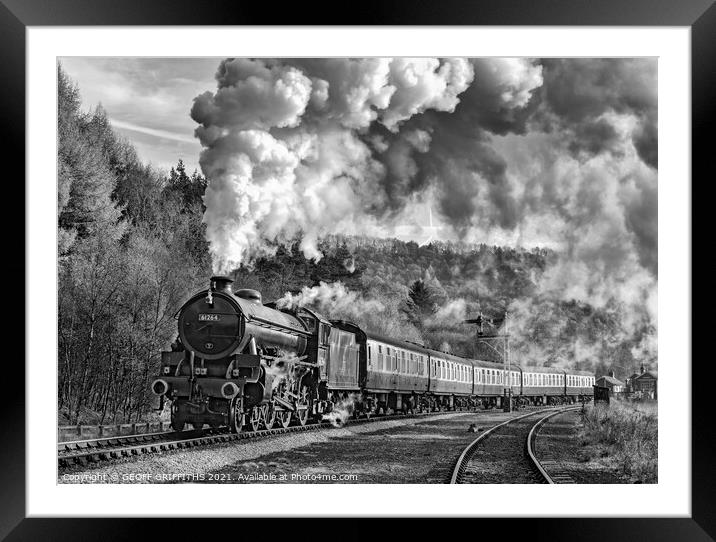 61264 North Yorkshire Moors railway Framed Mounted Print by GEOFF GRIFFITHS
