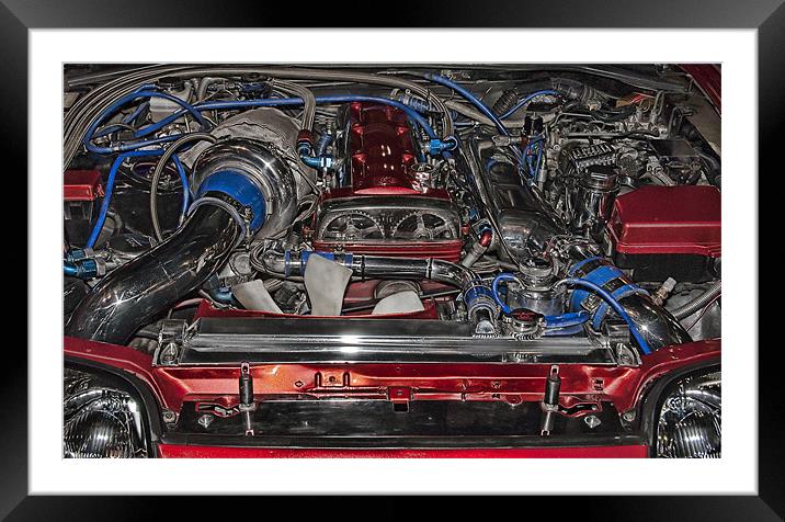 Engine Framed Mounted Print by Sam Smith