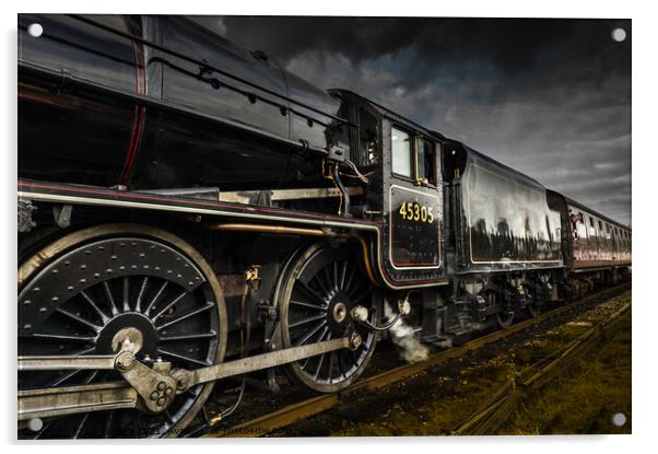 Great Central Railway. Acrylic by Bill Allsopp