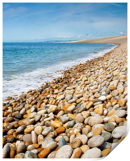 Chesil Beach Print by Graham Custance