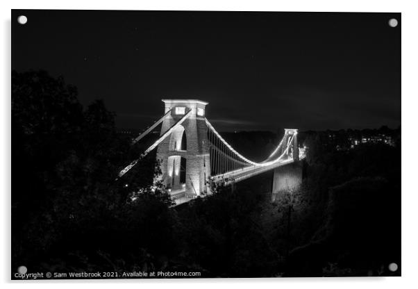 Clifton Suspension Bridge, Bristol  Acrylic by Sam Westbrook