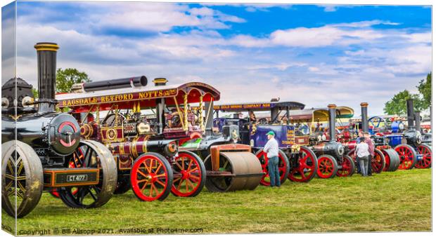 Steam rally. Canvas Print by Bill Allsopp