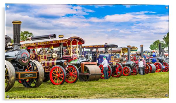 Steam rally. Acrylic by Bill Allsopp