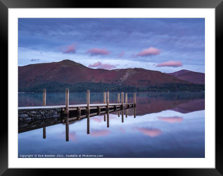 Ashness Jetty Lake District Framed Mounted Print by Rick Bowden