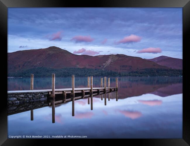 Ashness Jetty Lake District Framed Print by Rick Bowden
