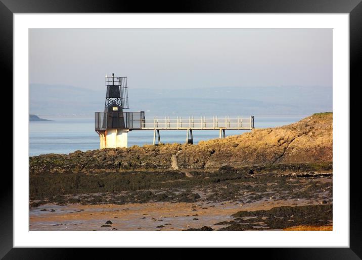 Portishead Lighthouse Framed Mounted Print by Susan Snow