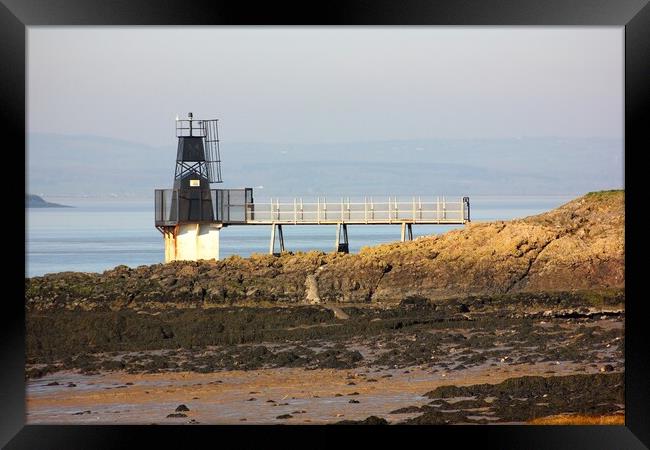 Portishead Lighthouse Framed Print by Susan Snow