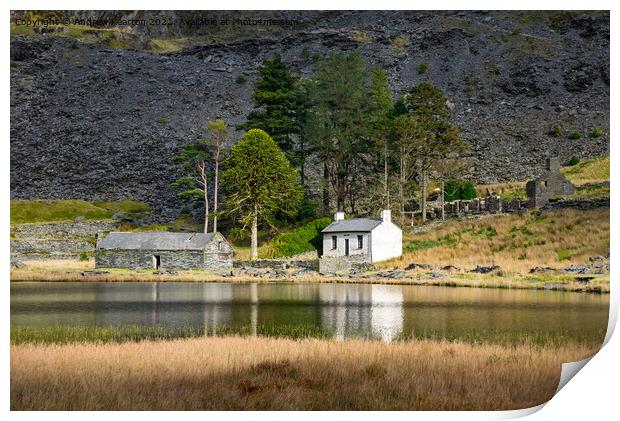 Cwmorthin quarry, Blaenau Ffestiniog, Wales Print by Andrew Kearton