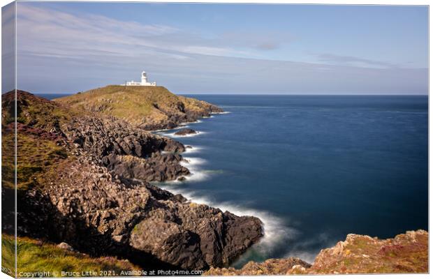 Strumble Head Lighthouse Canvas Print by Bruce Little