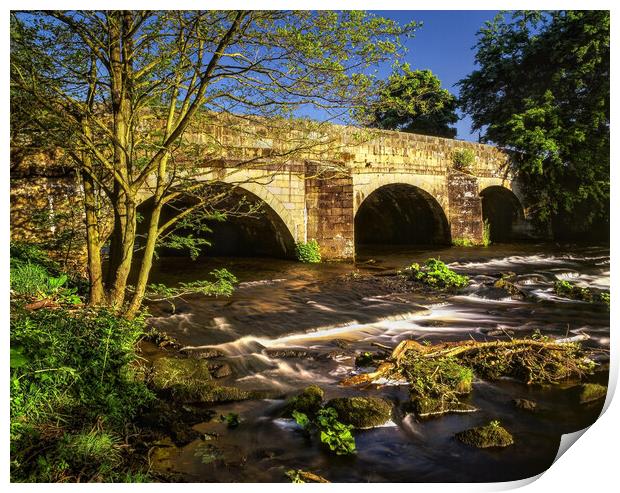  Leadmill Bridge and River Derwent Print by Darren Galpin