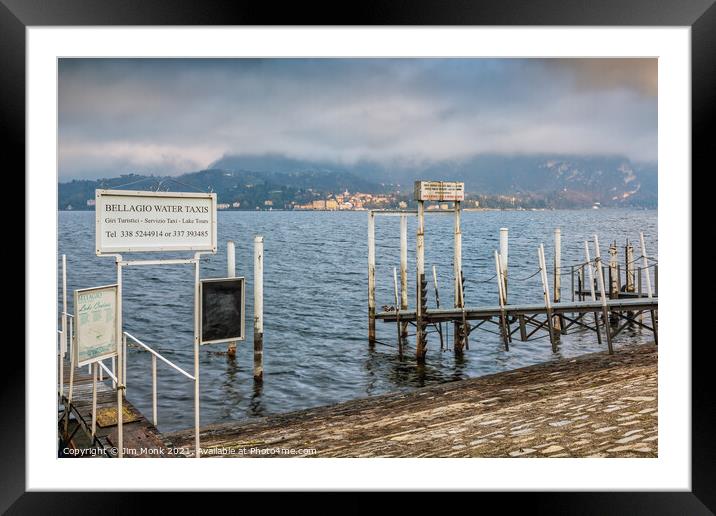 Bellagio, Lake Como Framed Mounted Print by Jim Monk