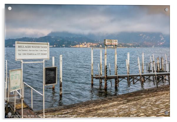 Bellagio, Lake Como Acrylic by Jim Monk