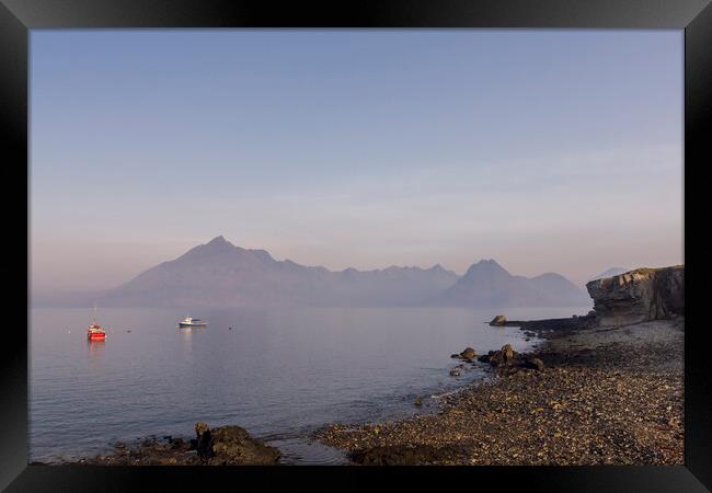 Cuillins from Elgol Isle of Skye Framed Print by Derek Beattie