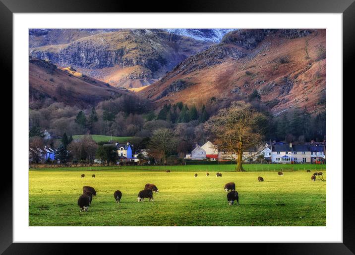 Coniston Framed Mounted Print by Daryn Davies