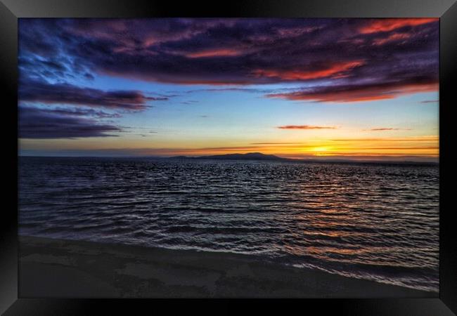 Beautiful colours across the Solway Firth  Framed Print by Daryn Davies