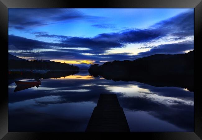 Lake Bank Coniston Water  Framed Print by Daryn Davies