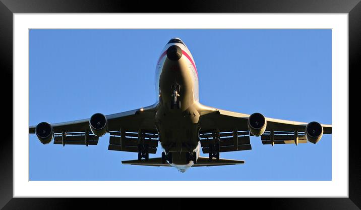 Boeing 747-4F Framed Mounted Print by Allan Durward Photography