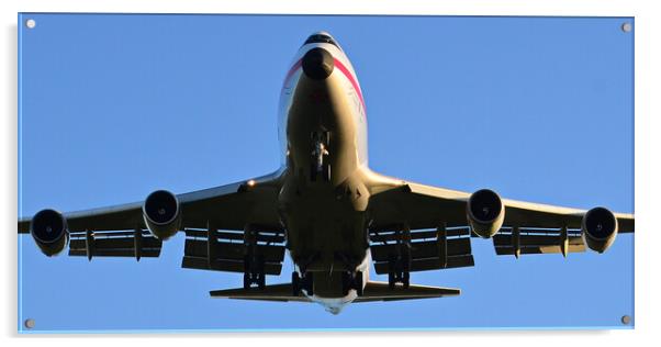 Boeing 747-4F Acrylic by Allan Durward Photography