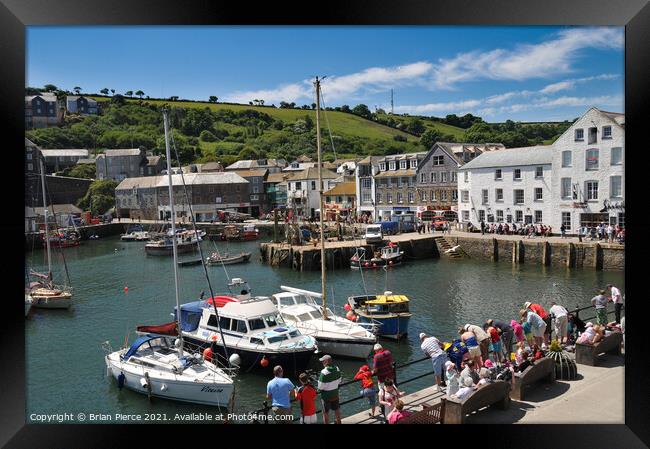 Mevagissey, Cornwall Framed Print by Brian Pierce