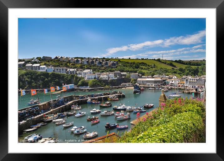 Mevagissey, Cornwall Framed Mounted Print by Brian Pierce