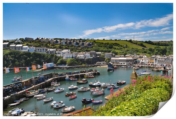 Mevagissey, Cornwall Print by Brian Pierce